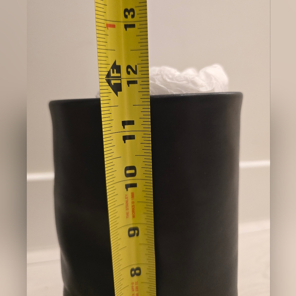 Black Leather Women's Boots - Picture 7 of 9